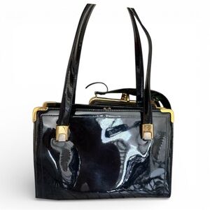 Koret vintage patent leather shoulder bag handbag
